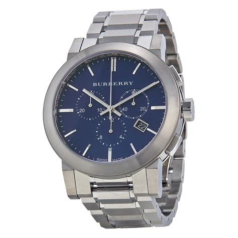 burberry stainless steel chronograph watch.